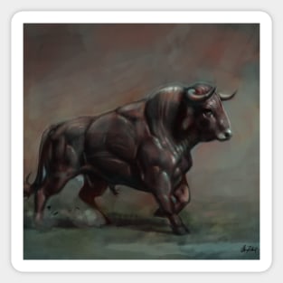 Bull Sticker